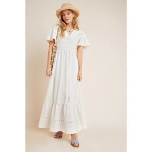NWT Anthropologie Rochelle Eyelet Maxi Dress XS